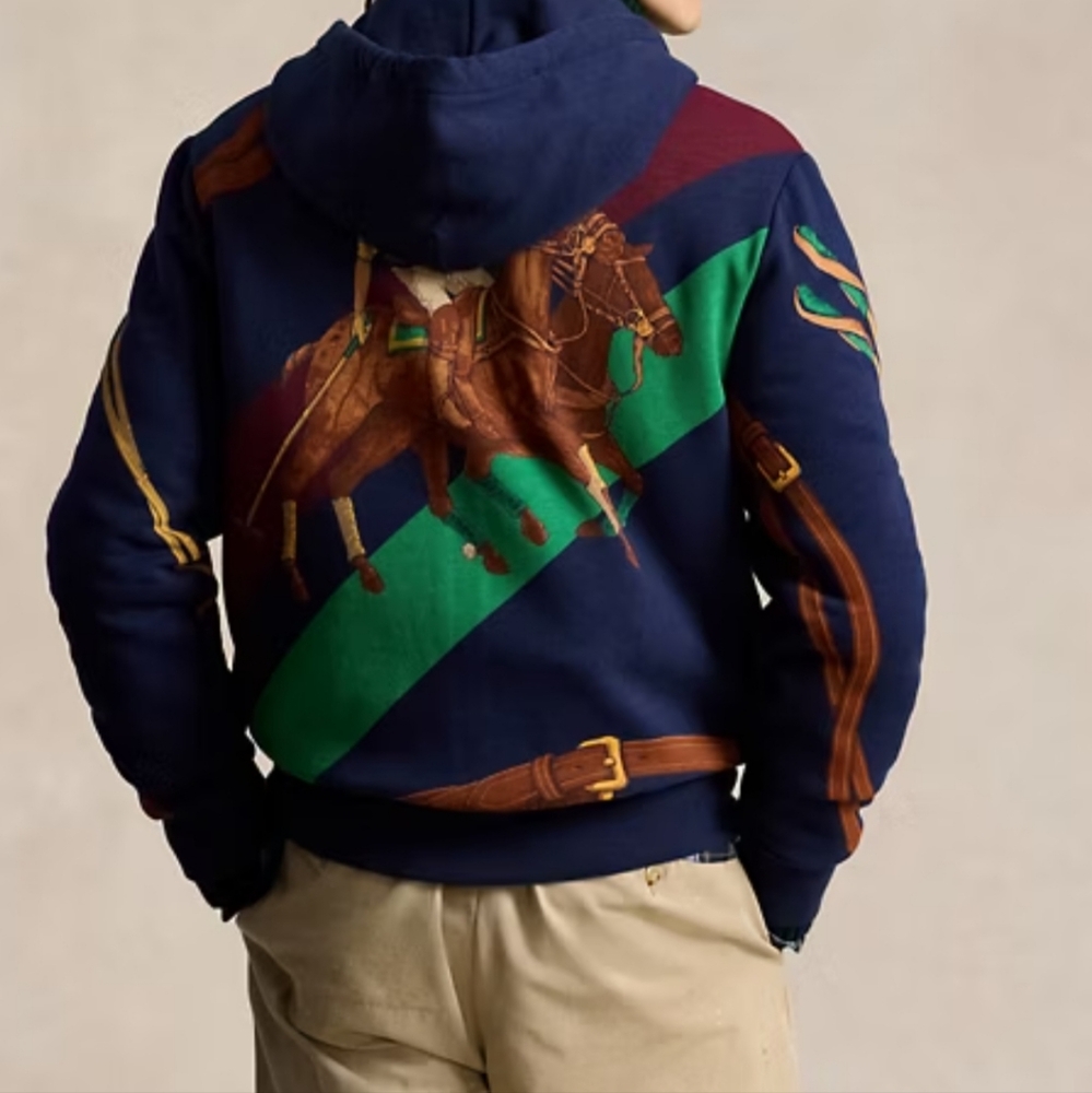 Brand New! Ralph Lauren Equestrian full zip up hoodie